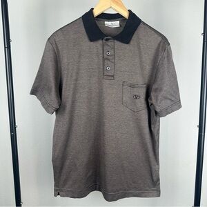 Vintage Valentino Studio Mens Collared Short Sleeve Polo Shirt Size Small Casual